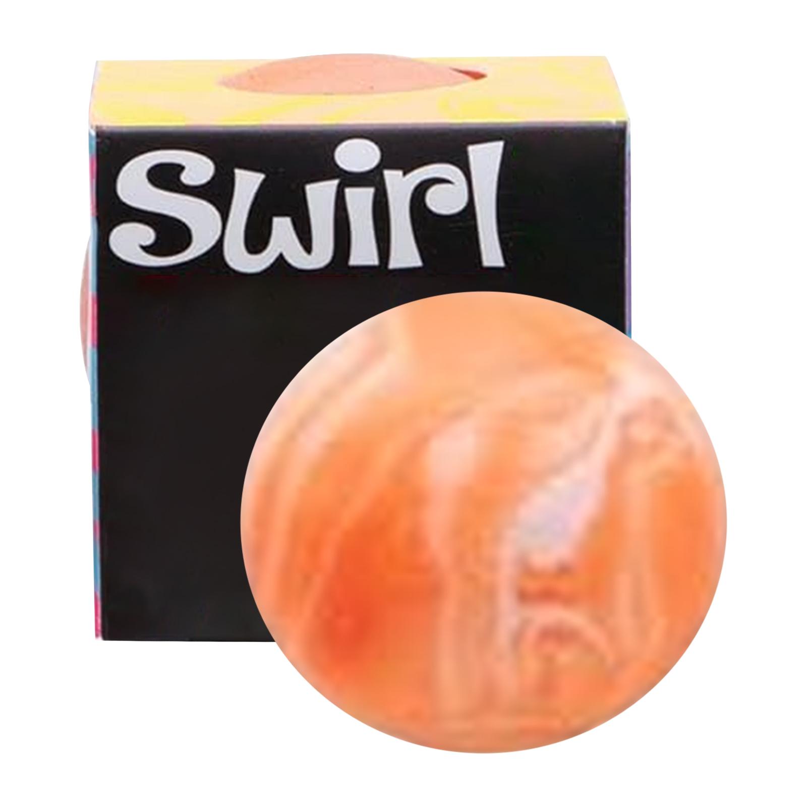 

Swirl Stress Relief Squeeze Ball Toy Soft Flexible Material Durable Design for Hand Exercise and Anxiety Reduction оранжевый