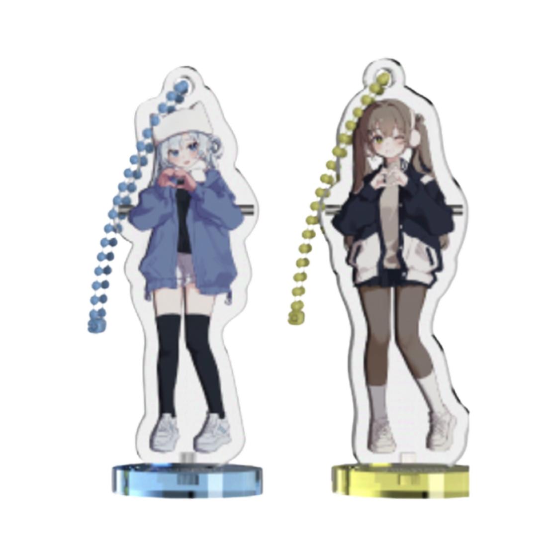 Woowakgood Isegye Idol x Twozzim Stand Keyring Set C ONE SIZE