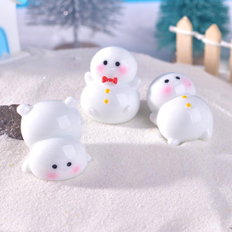 Decorative Items Decorative Items Christmas GiftsChubby SnowmenResin Handicraft Accessories