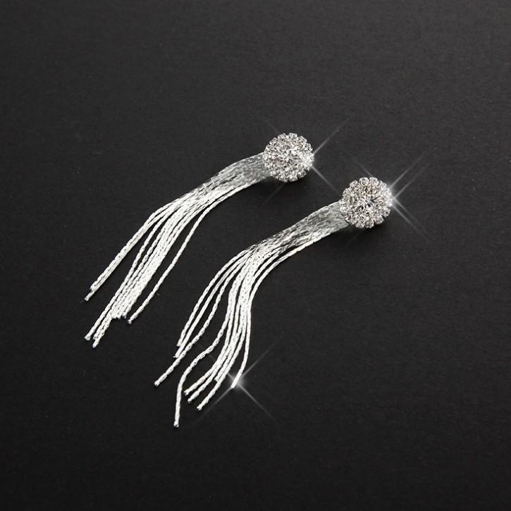 Oorbellen New Fashion Jewelry Personality Temperament Crystal Tassel Bride Earrings Long Earrings For Women Statement Earrings