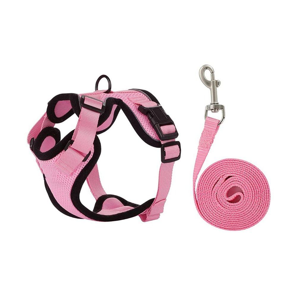 Breathable Cat Harness and Leash Escape Proof Cat Chest Strap Mesh Dog Harness  Training