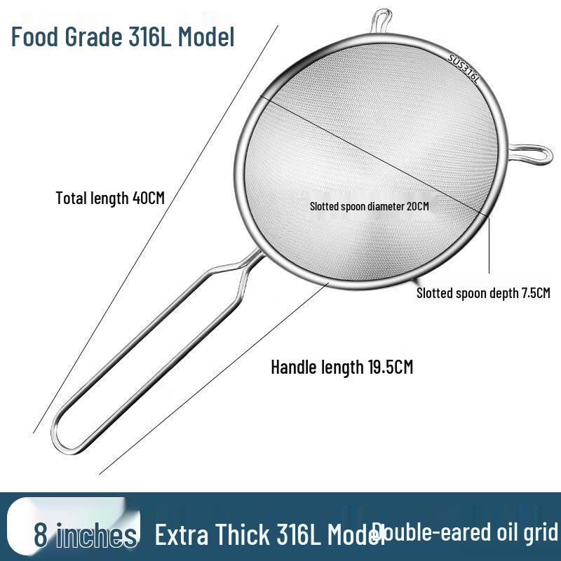 

HANDUNYOU 316 Stainless Steel Fine Mesh Strainer