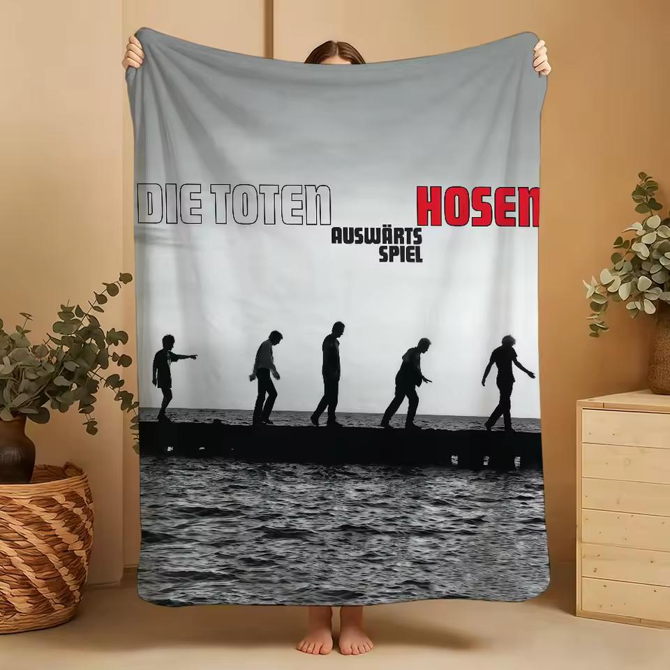 Toten Hosen Coperta Plaid Band Super Accogliente Peluche Rock Soggiorno Divano Album Divano I Bambineschi Regali di Compleanno