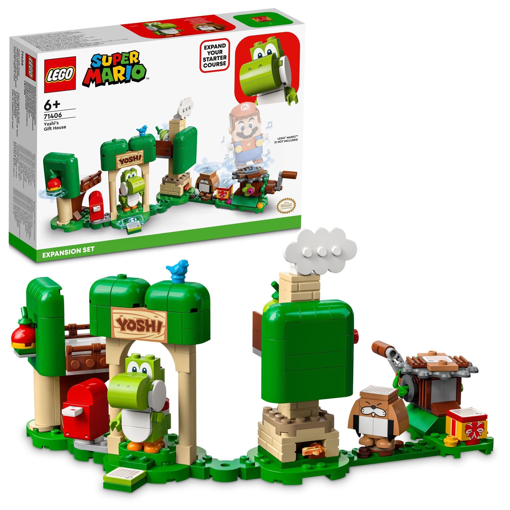 

LEGO Super Mario Yoshi and the Exciting Gift Challenge 71406, Toy, Building Blocks, Gift, Video Game, Boys and Girls, Ages 6 and Up