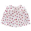 Children's Long Sleeve Cotton Lace Lapel Shirt - Spring/Autumn Korean Style for Girls