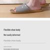 Jie Liya Linen Non-Slip Slippers - Unisex, Plus Size, Silent, Indoor/Office, All-Season