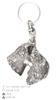 Kerry Blue Terrier, Irish Blue Terrier - Silver-plated Dog Pendant, Handbag Decoration, Backpack Pendant by Art-Dog Brand