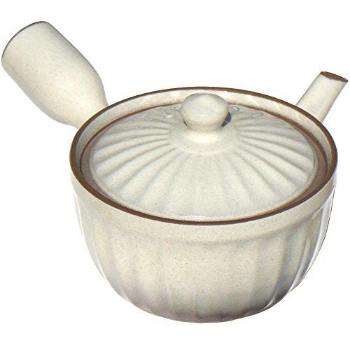 Banko ware, Nankei Pottery Garden, Benri Teapot, Chrysanthemum shape, Powdered glaze [Polished finish]