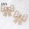 Bowknot Brooch Bow with Faux Pearls Rhinestones, Women Vintage Lapel Pin Pin, Jewelry Accessories for Coats Dresses Shawls Fake Pearl