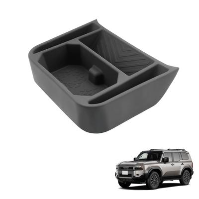 Coleya 2024 New Model Toyota Land Cruiser 250 Dedicated Drink Holder Console Box Console Storage Tray Silicone Easy Installation Small Item Storage