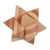 Wooden Brain Teaser Puzzle Toy IQ Test Logic Training Luban Kong Ming Lock Kids Adults Bamboo 3D Burr Puzzle Interlock Unlock Game Educational Toy