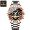 Binbang BINBOND Men's Luminous Waterproof Quartz Flywheel Watch - Genuine Business and Student Style, High-End Design.