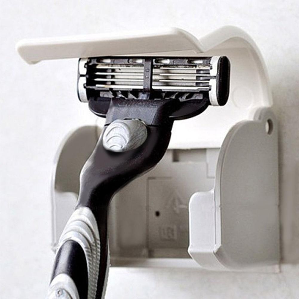 Dustproof Plastic Suction-cup Holder Hanger For Men Razor Shaver Bathroom New