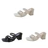 Summer Slipon Sandals With Pu Upper And Rubber Sole For Casual Wear