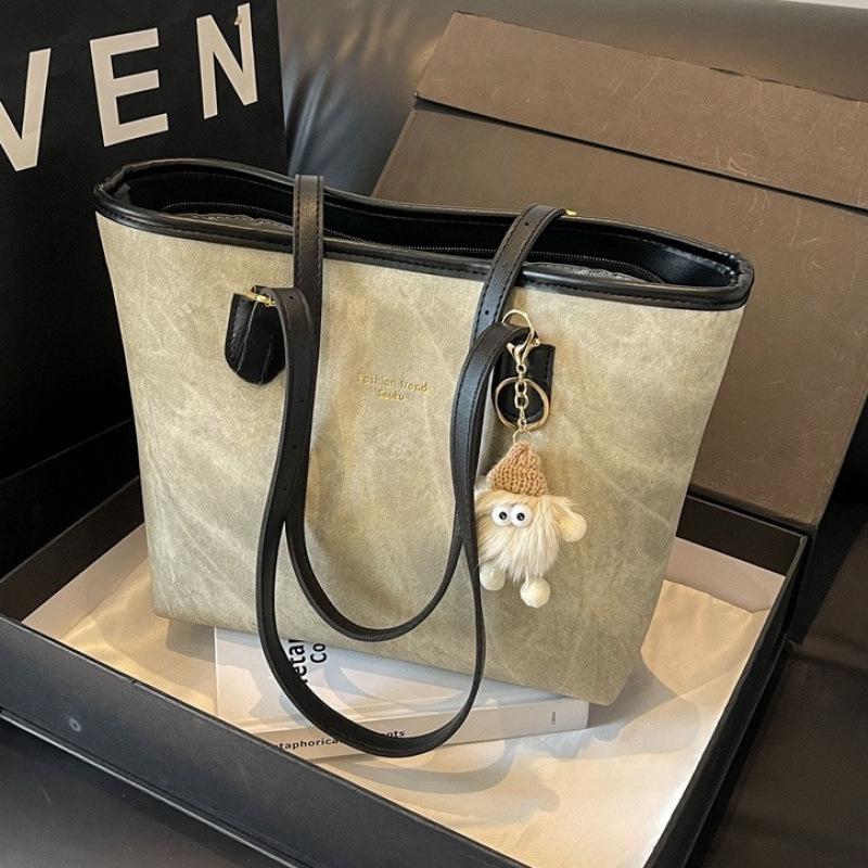 Women's Autumn/Winter Large Capacity Zipper Tote and Shoulder Bag