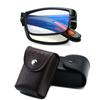 Classical Unisex Folding Reading Glasses With Box Men Women Blue Light Blocking Eyewear Vintage Far Sight Diopter Eyeglasses
