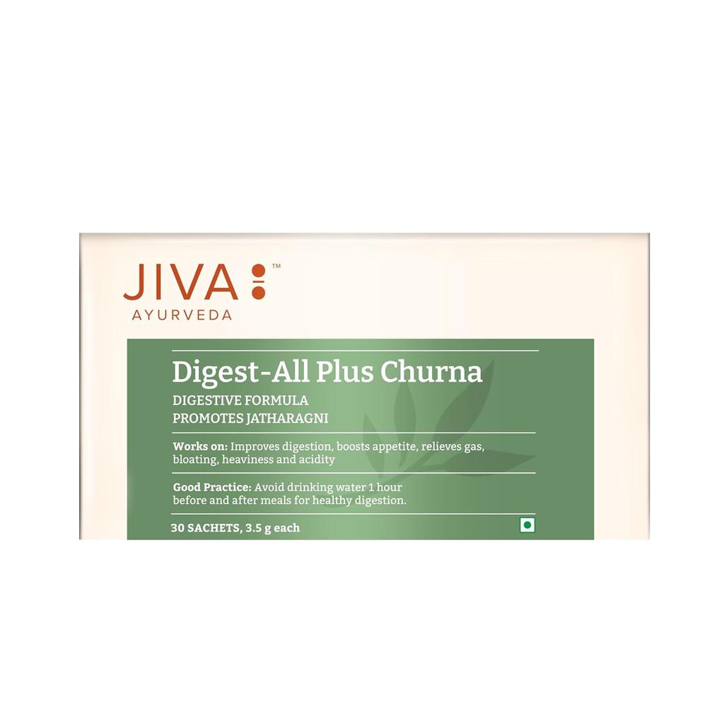 Jiva Digestall Churan Herbal Post-Meal Support Sachets For Daily Comfort 30 Sachets Pack Of 2 Natural Wellness Blend