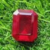 75.30Ct Heated Ceylon Red Ruby Emerald Cut Faceted Loose Gemstone
