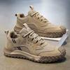 Autumn Men's Shoes New Outdoor Construction Site Work Labor Insurance Shoes Men's Non-slip Wear-resistant Sports Shoes Casual Hiking Shoes Men