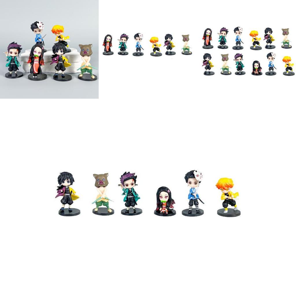 Demon Slayer Kimetsu No Yaiba Kamado Tanjirou Pvc Anime Figurine Collection With Assembled Characters For Display And Gifting