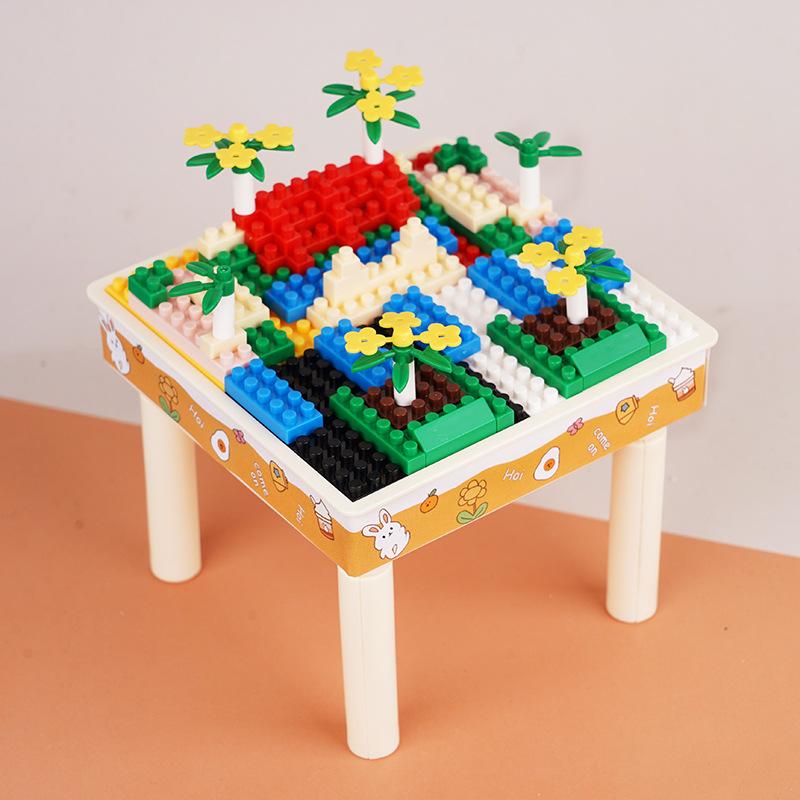 

Good-Looking 1:12 Children S Mini Doll House Miniature Scene Ornament Building Block Table Assembly Play House Toy Small Gift