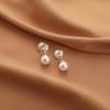 Pearl Mosquito Coil Disc Ear Clips: No-Pierce, Elegant French-Style Earrings for Women
