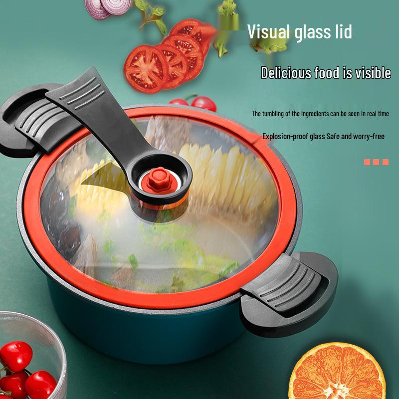 Multi-Functional Non-Stick Pressure Cooker for Gas & Induction Stoves – Explosion-Proof, Low-Pressure Cooking Pot