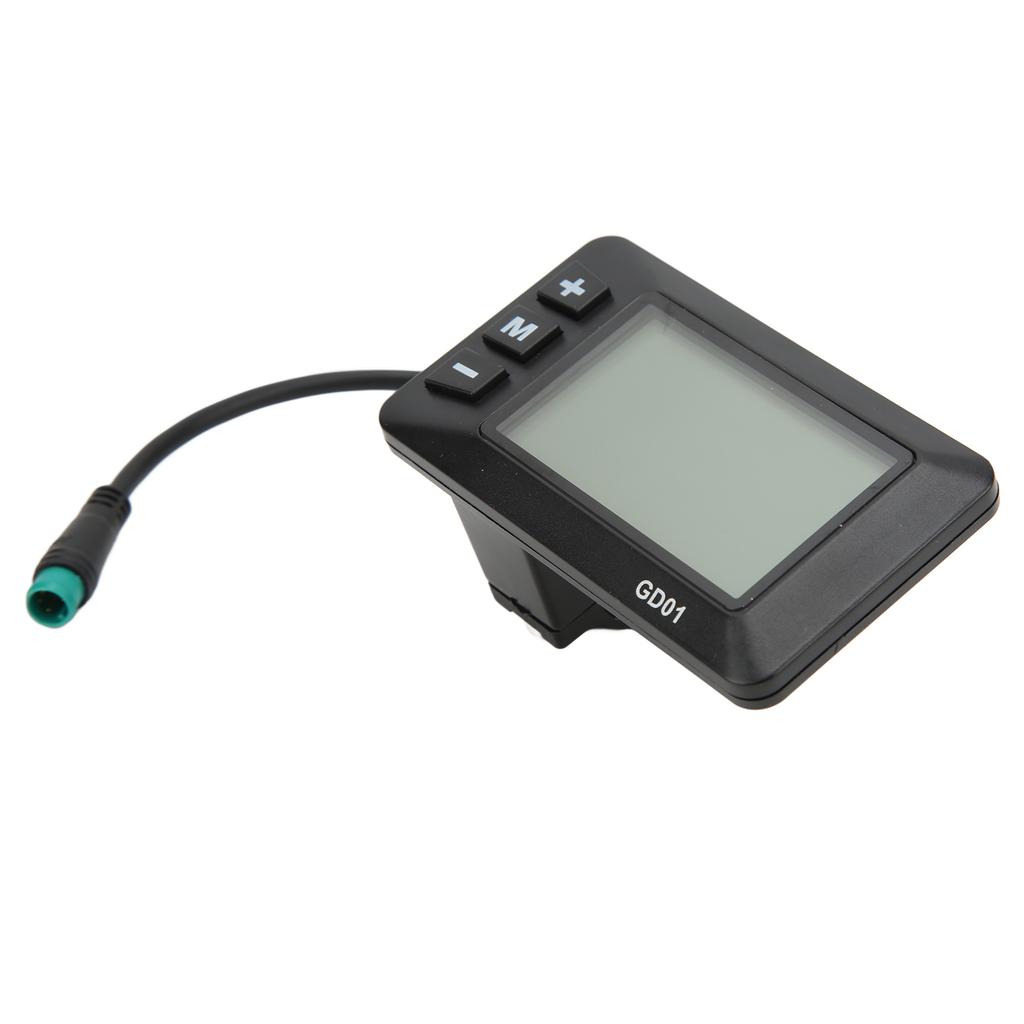Displej na elektrické kolo 36V 48V LCD GD01 Displej 5kolíkový vodotěsný konektor pro řidítka 22,2 mm
