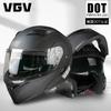 3C certified DOT motorcycle helmet summer double lens peeling helmet locomotive riding recommended for men and women breathable