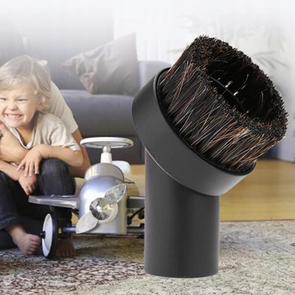 Rosfix Okrągła Ssawka Z Włosiem 32 Mm – Uniwersalne Zastosowanie Do Odkurzaczy | Delikatne Czyszczenie | Trwała I Efektywna