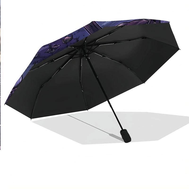 Custom Text Automatic 8 Bone Umbrella, Portable Sun Rain Protection UmbrellaPet Sematary