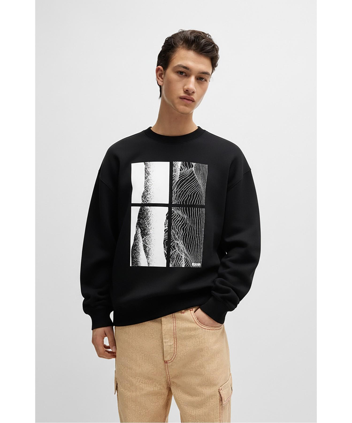 Boss Season Artwork Sweatshirt Regular Fit 50523075_001 Black/L