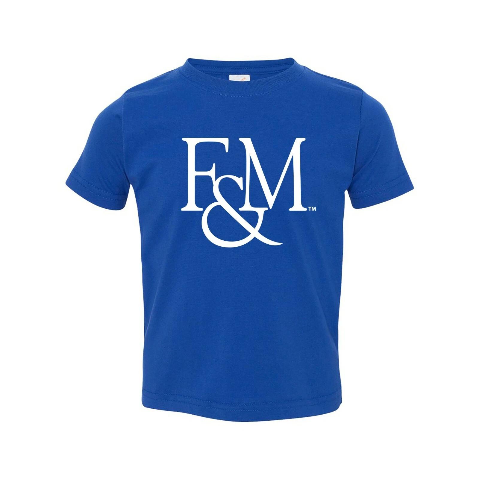 Franklin & Marshall Diplomats Primary Logo College Sports Toddler TShirt - Royal XL