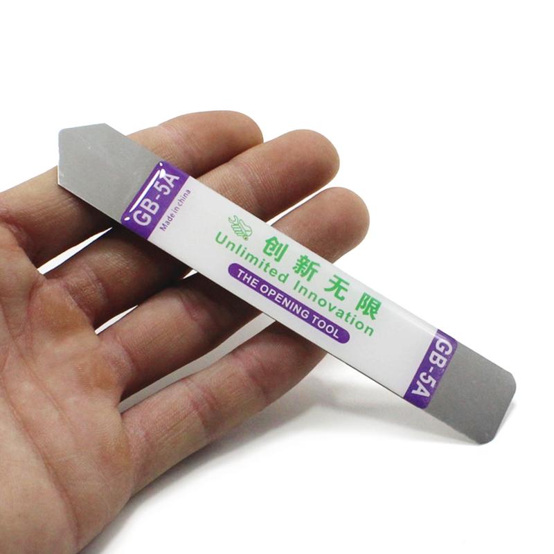 5PCS Flat Spudger Soft Thin Opening Pry Tool Metal Bar Opener for Mobile Phone Broken Screen Glue Removal Opening Tools