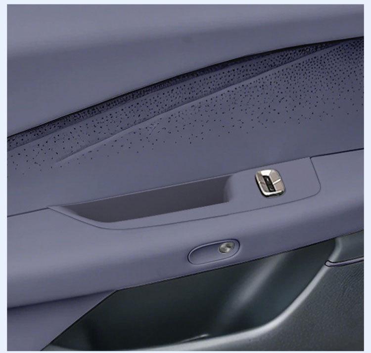 Silicone Mat Accessories for XPeng P7+ Models: Door Handle Storage, Window Lifter, Button Frame.