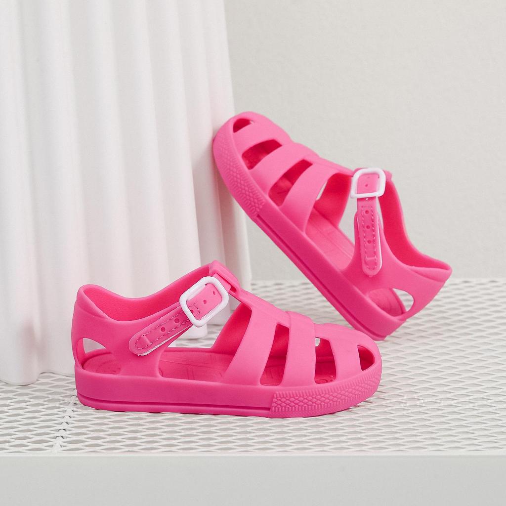 Children's Waterproof Velcro Beach Sandals – Non-Slip, Closed-Toe, Soft Sole for Boys & Girls