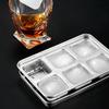Ice Cube Mold Coffee Freezer Tray Cubes Stainless Steel Wear-Resistant Non-Stick Whiskey Making Sphere Steel Lid Box