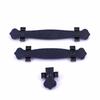 Leather furniture Knobs Soft Leather Handle And Knobs Furniture Cabinet Drawer Chest Suitcase Trunk Box Case Handle With Screws
