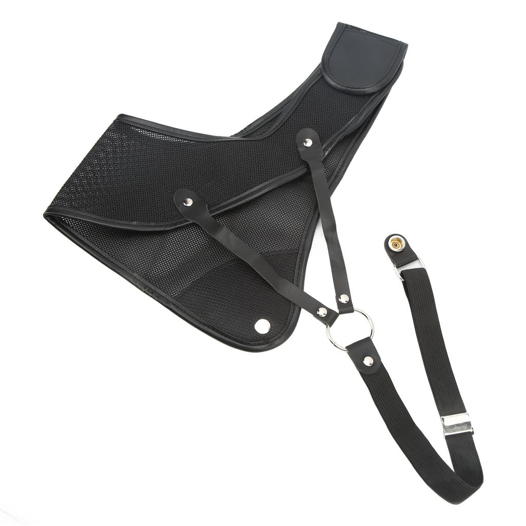 Archery Chest Guard Black PET And Cowhide Hunting Chest Protector for Shooting Recurve Bow S