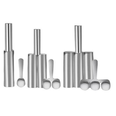 1PC Meatball Maker With Scraper Spoon,Stainless Steel Ball Maker Tool For Beef,Chicken Kitchen Cooking Tools 1/2/3Compartment