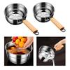 304 Stainless Steel Water Scoops Wooden Handle Water Spoon Thickened Soup Ladle  Kitchen Cooking