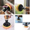 S-6Pcs Foam Pad Buffer Kit Polishing Machine Wax Pads 3/4/5/6/7 Inch For Removing Scratches Car Polishing Sponge Pads Set