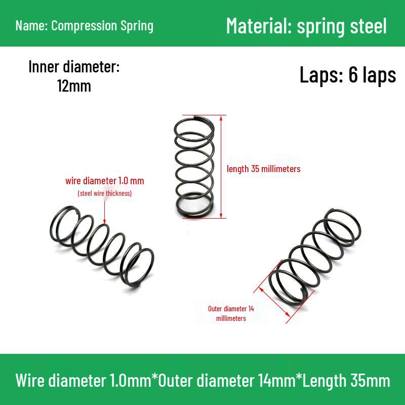 Heavy Duty Y-Type Compression Spring Shock Absorber, 1.0mm Wire Diameter, Outer Diameter 5-20mm.