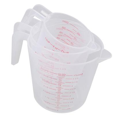Vysoce kvalitní plastová odměrka Velkokapacitní miska na váhu 250/500/1000 ml