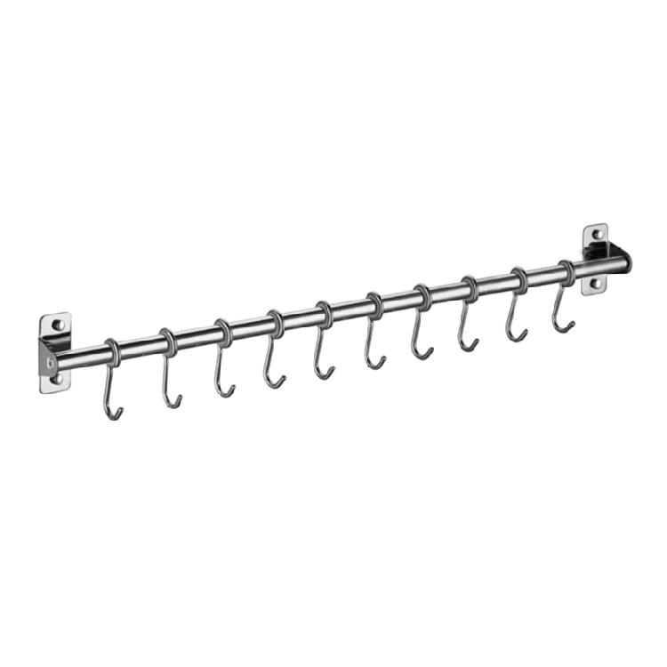 Stainless Steels Wall Mounted Hangers Efficient Clothes Storage Rack Coat Hook with Removable Hook Bathroom Supplies
