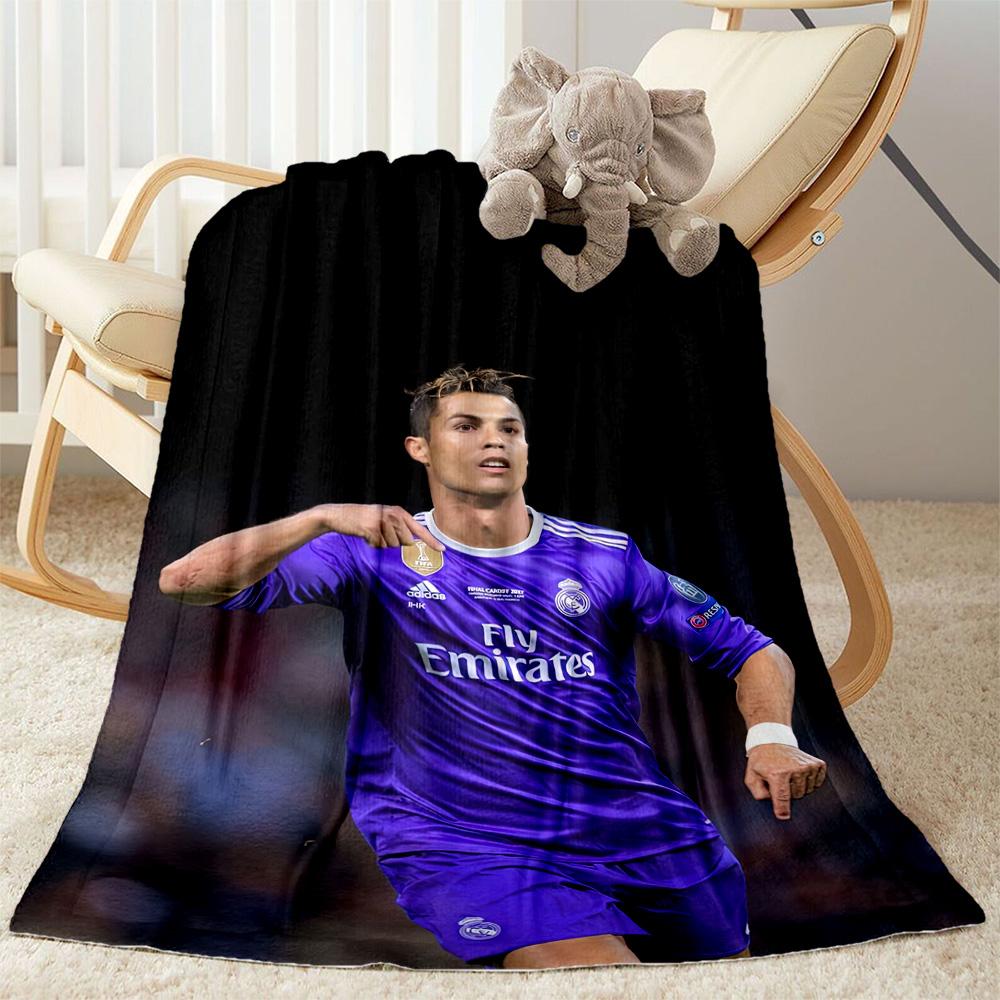 Cristiano Ronaldo Blanket Comfortable Great For Bed Bedding Sofa Allseason Use Stylish Decor Suitable For Gifting Relatives And Friends