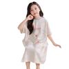 Summer 2026 Cartoon Girls' One-Piece Nightgown - Sweet, Loose, Breathable, Medium & Large, Perfect for Home & Air Conditioning.