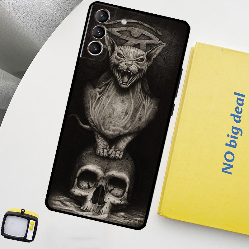 Ancient Egypt Pharaoh Phone Case For Samsung Galaxy S25 Ultra S21 S22 S23 S24 Ultra S9 S10 S20 Plus S25 FE Cover