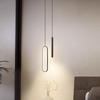 Modern Minimalist LED Pendant Light Chandelier For Bedroom Restaurant Living Room Black Hanging Lamps Home Decoration Led Lustre