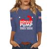 Women's Casual Fashionable Sexy Comfortable Neck Three-Quarter Sleeve Top